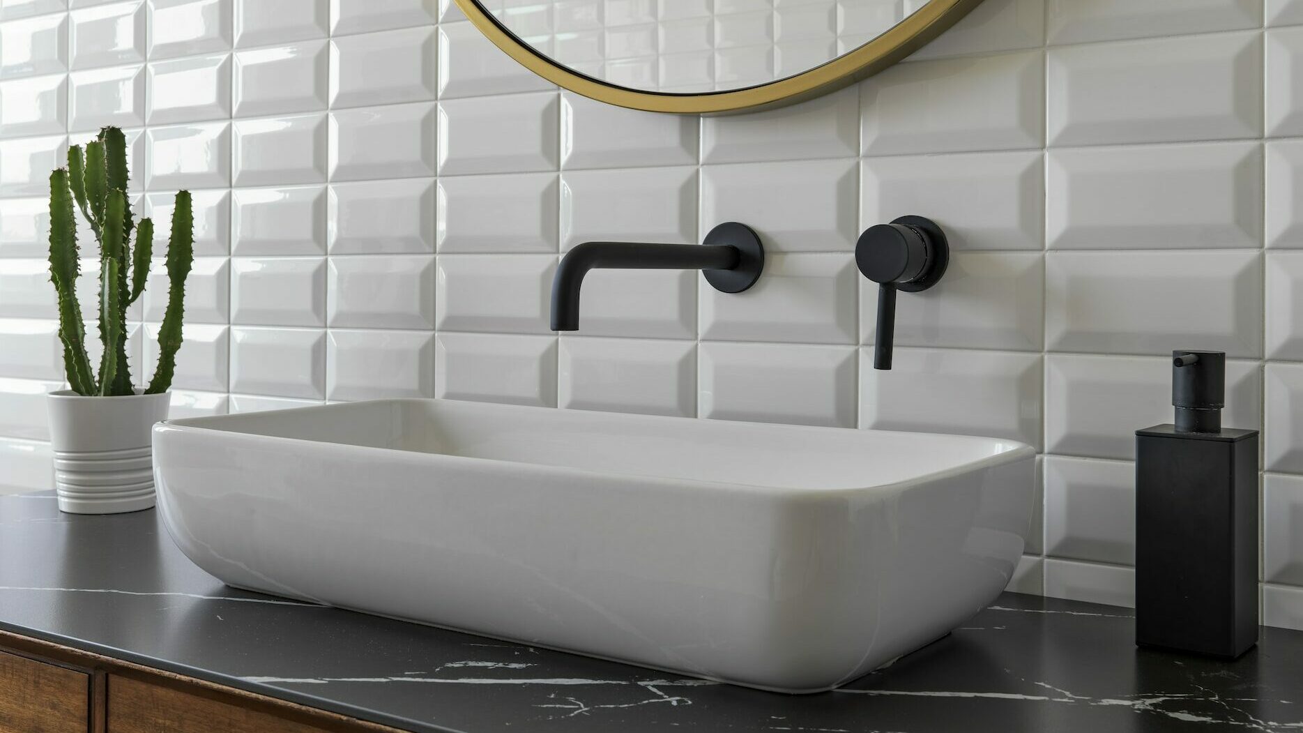 Interiors of a Modern Bathroom