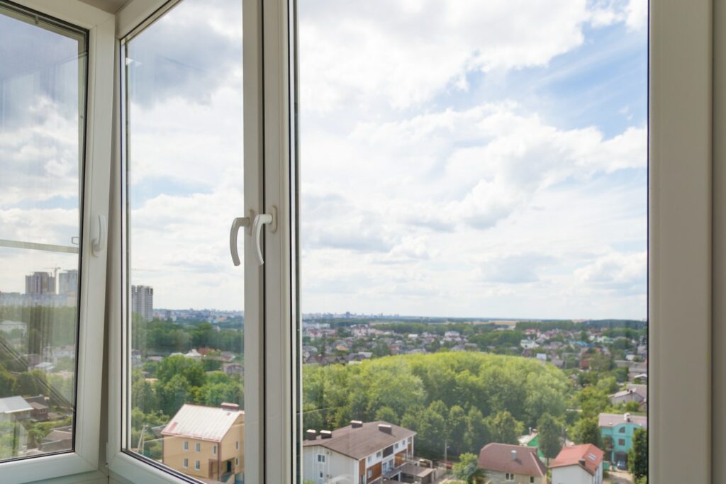 view from the window of a high-rise building
